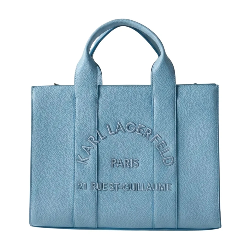 Karl Lagerfeld Blue Shopping Bags, Female, One Size, Rue St-Guillaume Medium Tote