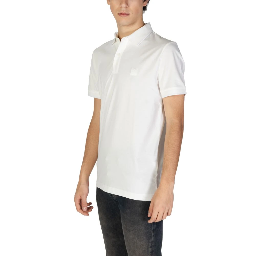 Hugo Boss Heren korte mouwen katoenen poloshirt White Heren