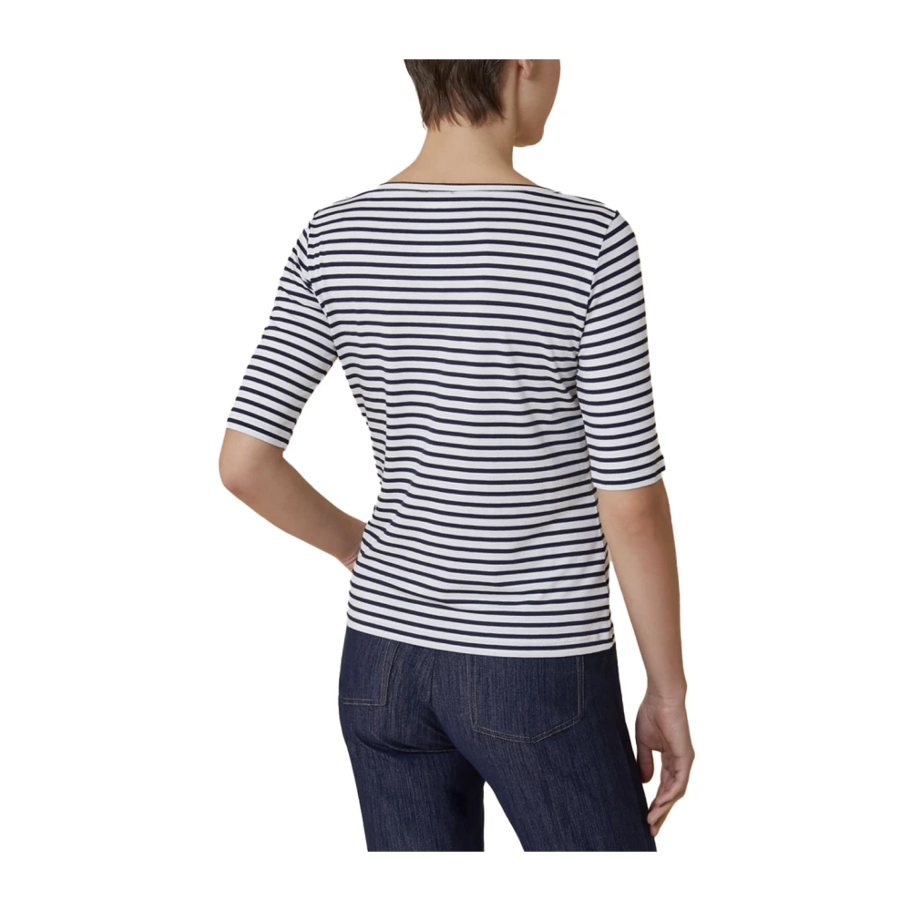 Pennyblack Slim Fit Viscose T-shirt Blue Dames