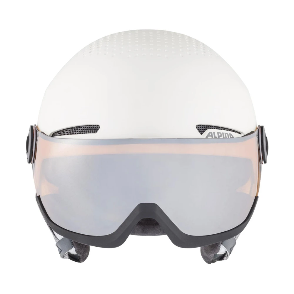 Alpina Wit Mat Vizier Q Lite Helm White Unisex