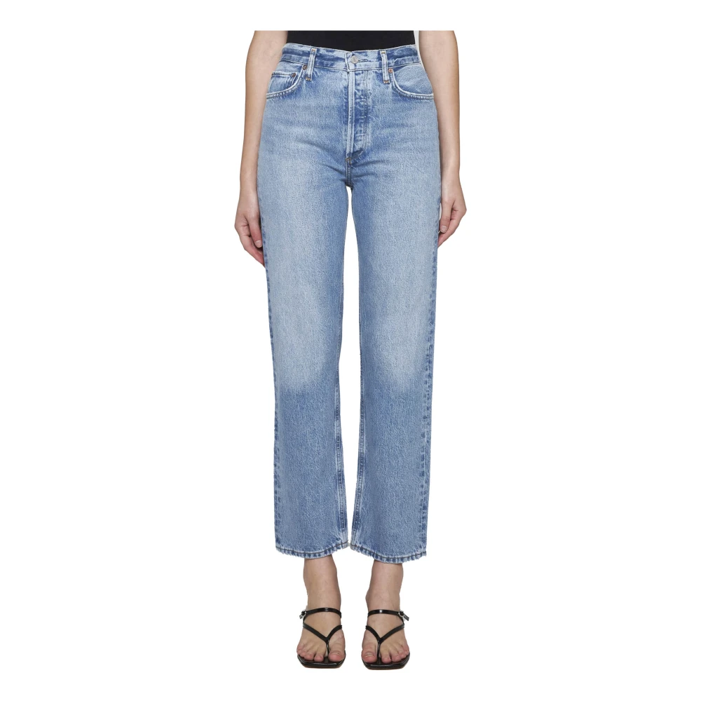 Agolde Hoge Taille Skinny Jeans Blue Dames