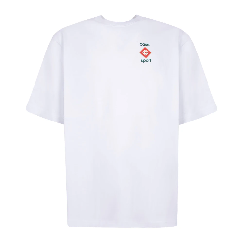 Casablanca Witte T-shirts & Polo's voor Mannen White Heren