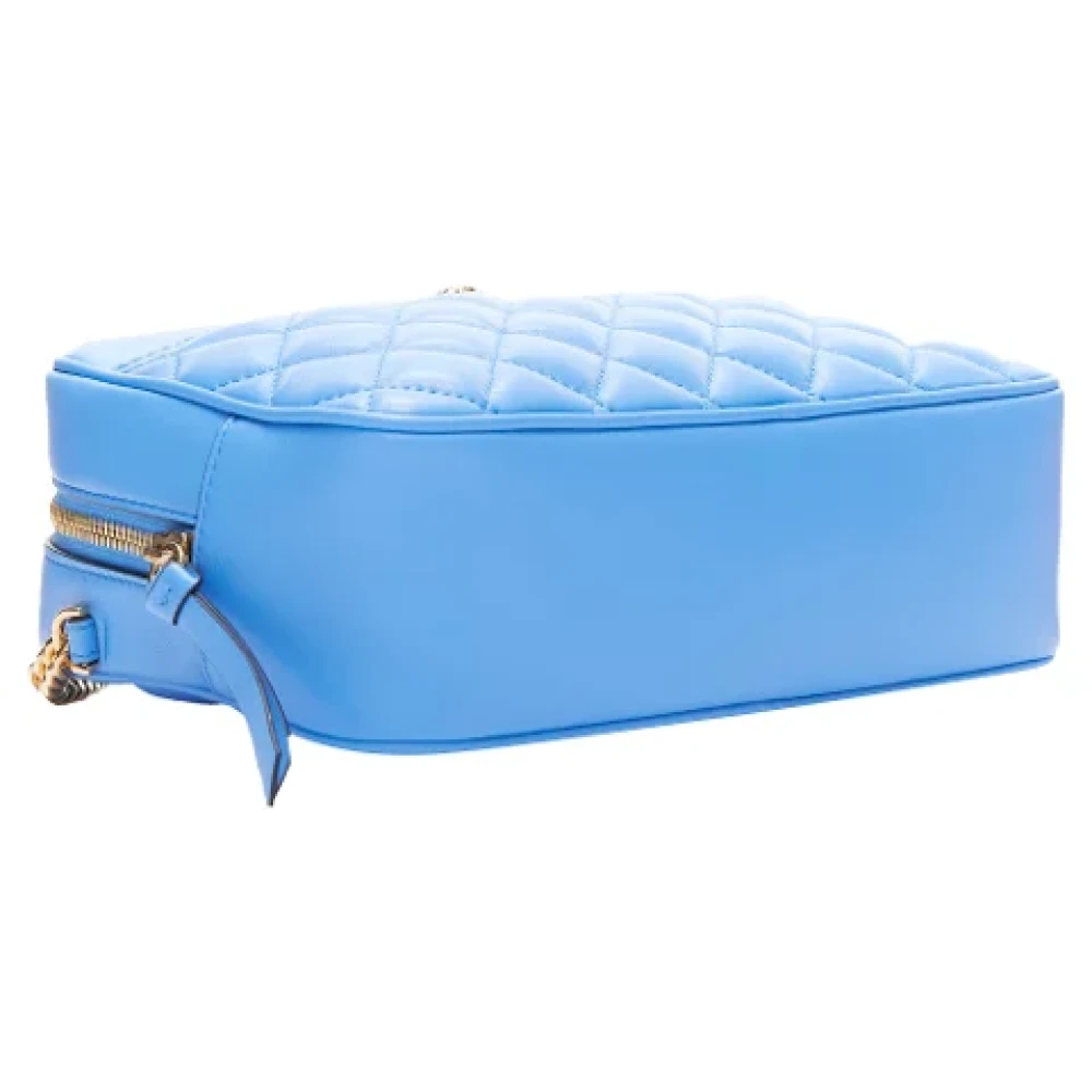 Versace Leather shoulder-bags Blue Dames