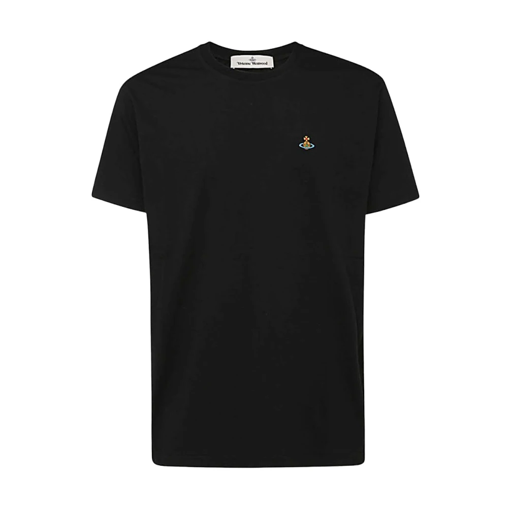 Vivienne Westwood Men's Black T-Shirts, M, Cotton T-Shirt With Logo