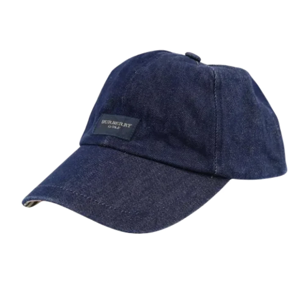Burberry Vintage Pre-owned Denim hats Blue Dames