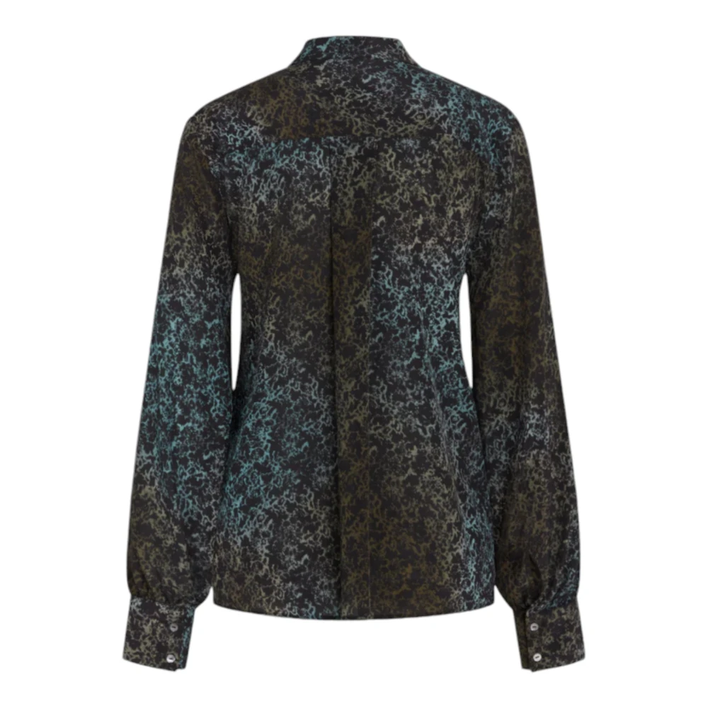 Heartmade Zijden Overhemd met Elegant Print Multicolor Dames