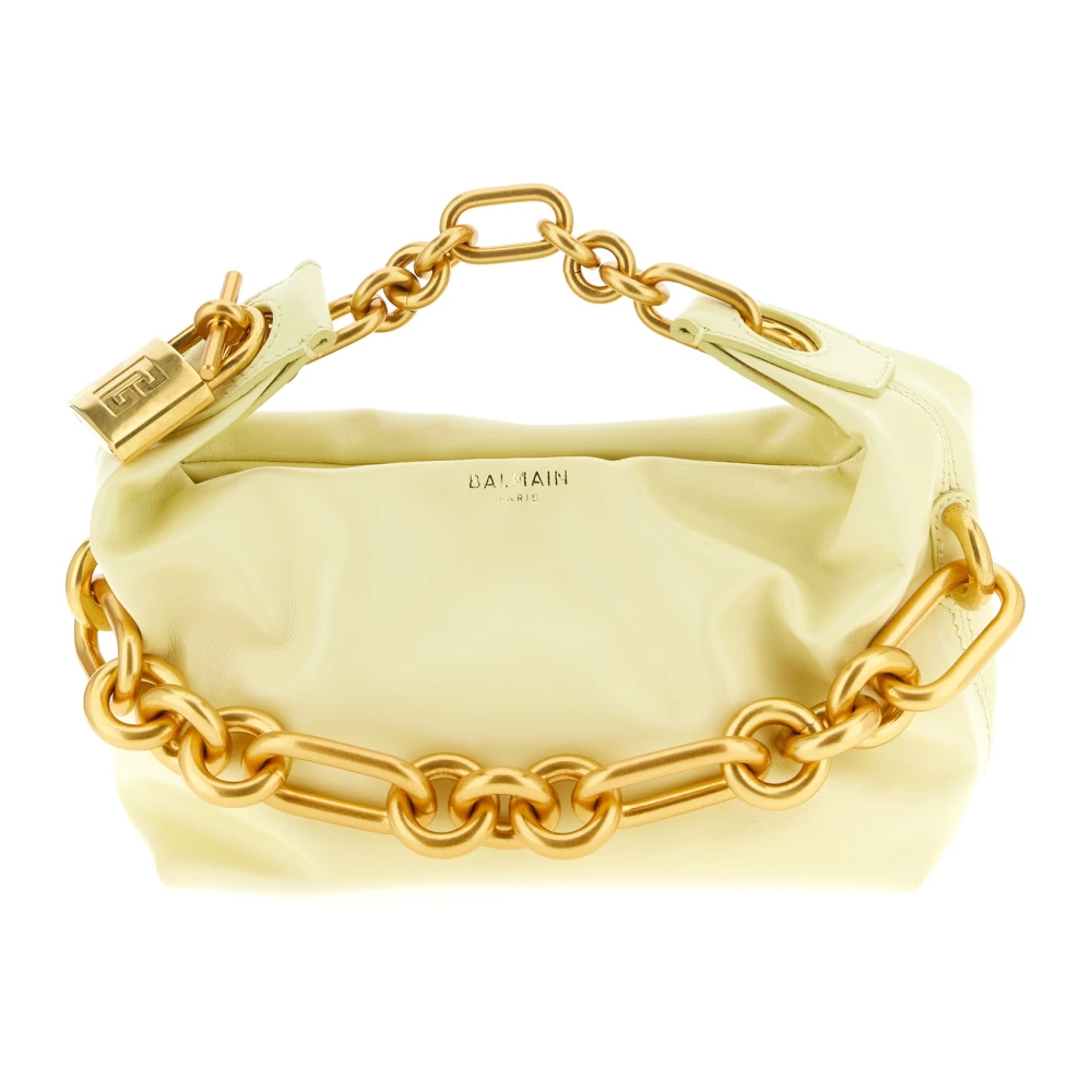 Balmain Yellow Mini Sync Handbag - Female - Handbags - One Size - Bags