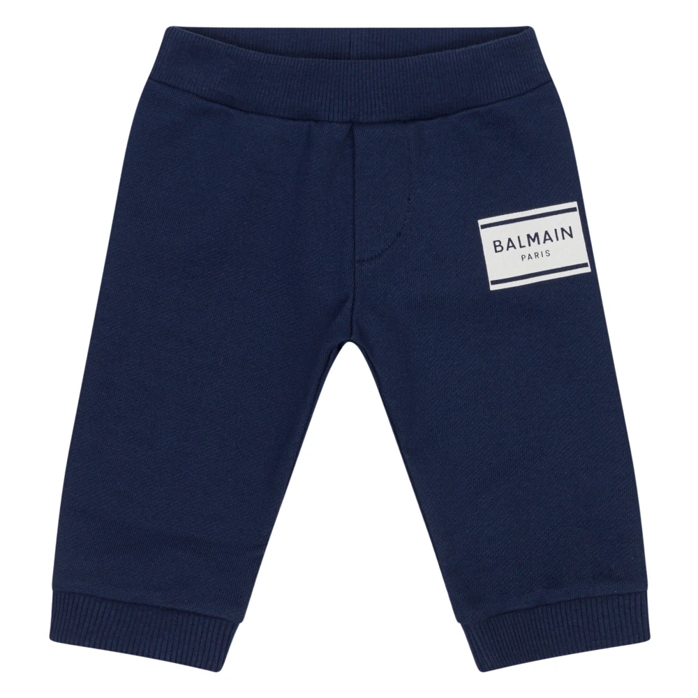 Balmain Boys Blue Logo Joggers - Sweatpants - 3 Y - Kids