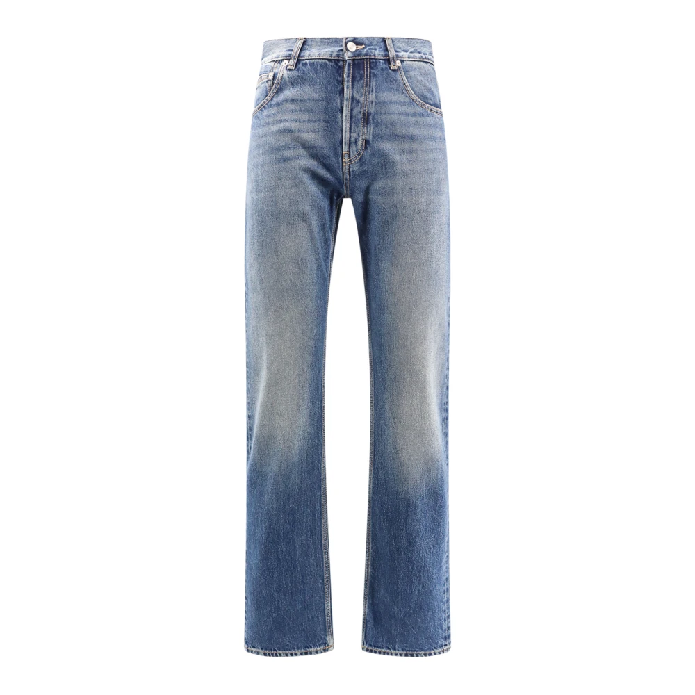 Alexander mcqueen Blauwe Jeans met Metalen Knopen Blue Heren
