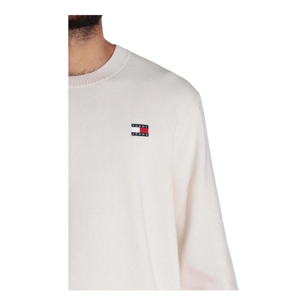 Tommy Jeans Trui met ronde hals White Heren