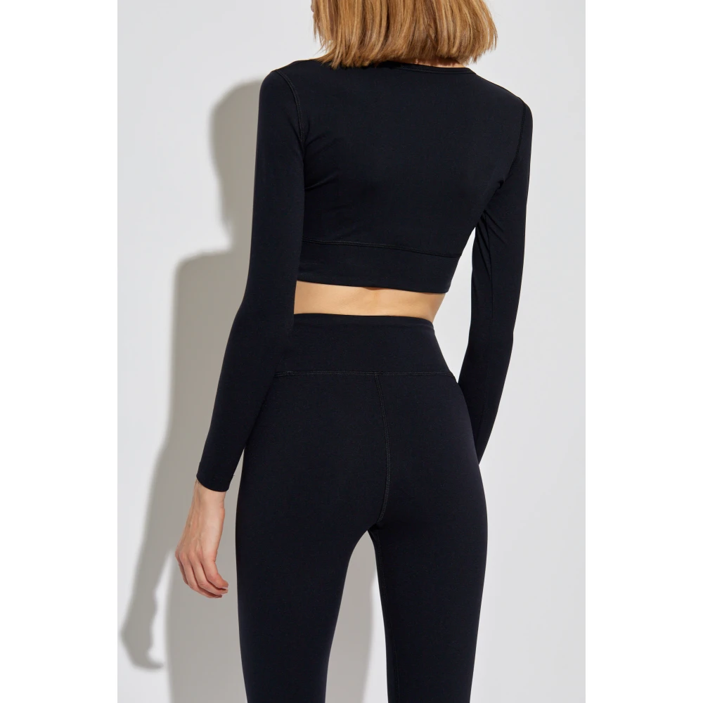 Balenciaga Sporttop met logo Black Dames