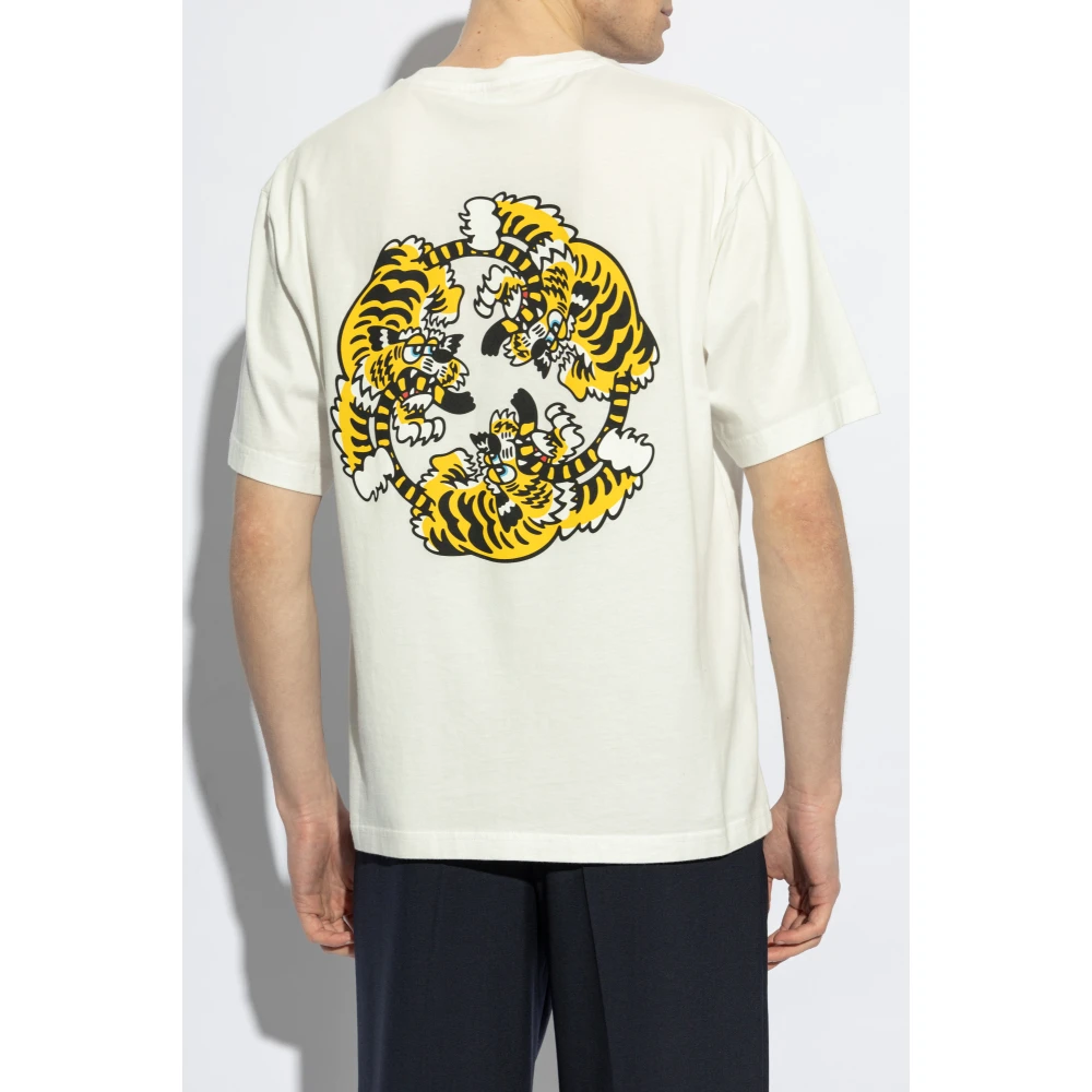 Kenzo T-shirt met print White Heren