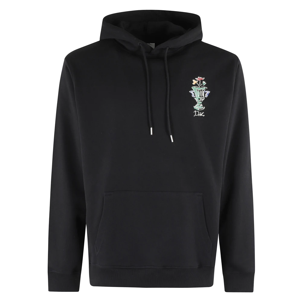 Drole de Monsieur Hoodie Vase Stijlvol Sweatshirt Black Heren