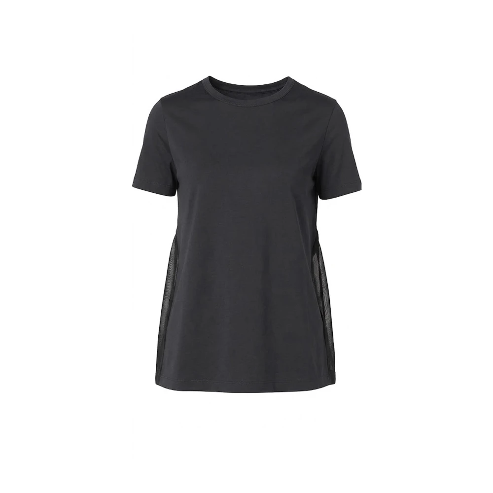 Herno Women's Black Cotton T-Shirt - T-Shirts - M- Tops