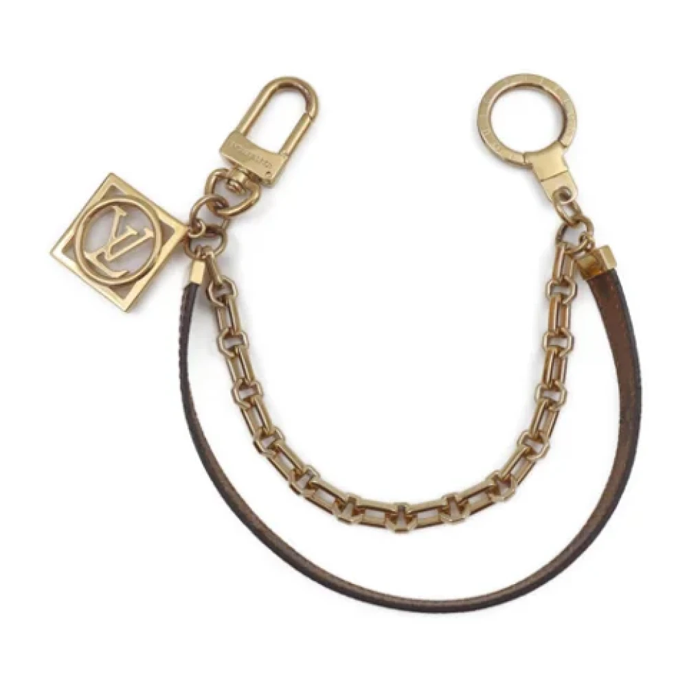 Louis Vuitton Vintage Pre-owned Leather key-holders Yellow Dames
