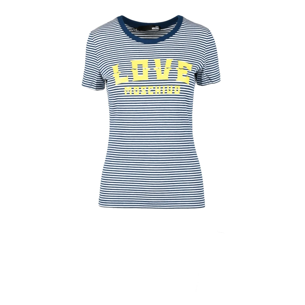 Love Moschino Katoen Elastaan T-shirt Multicolor Dames