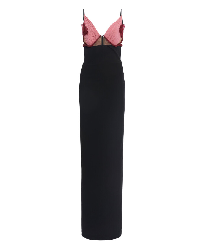 black-floral-applique-dress