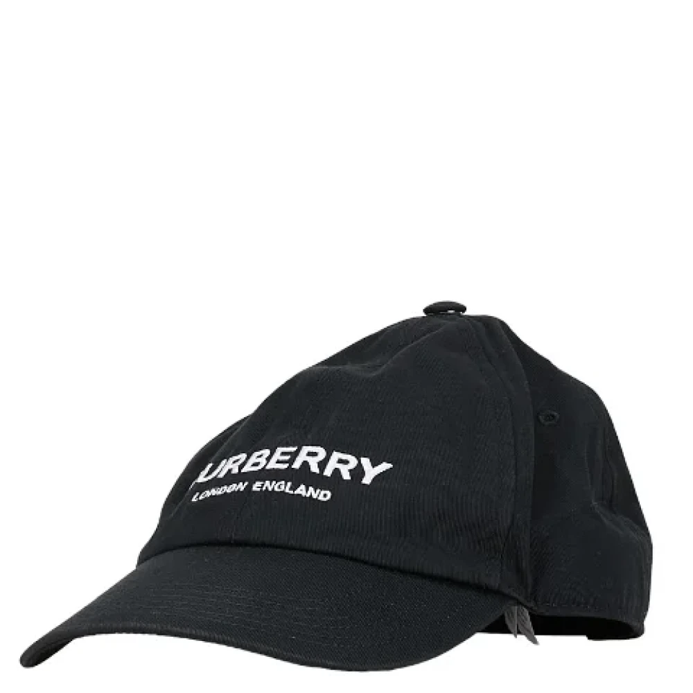 Burberry Vintage Pre-owned Canvas hats Black Dames