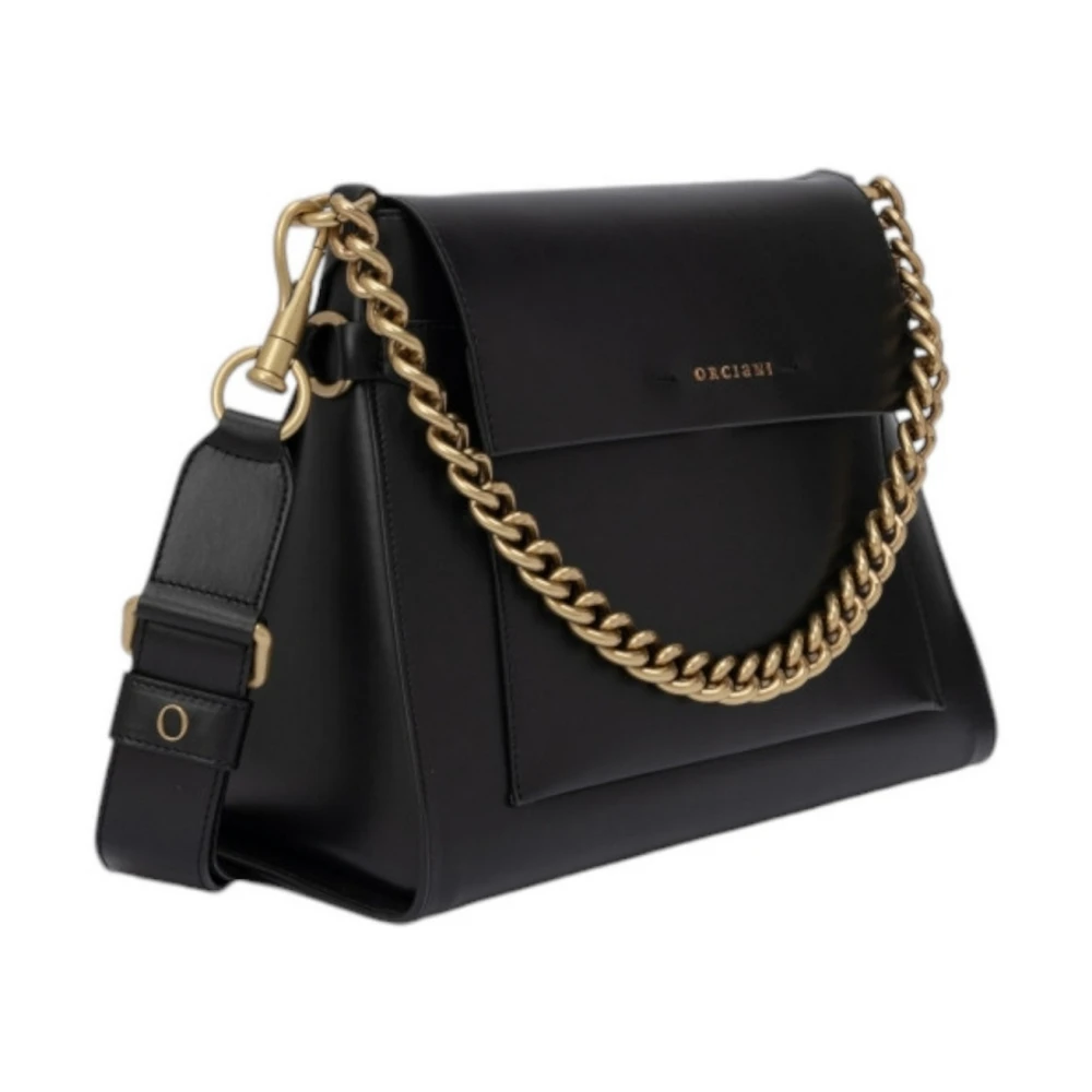 Orciani Zwarte Missy Couture Schoudertas Black Dames