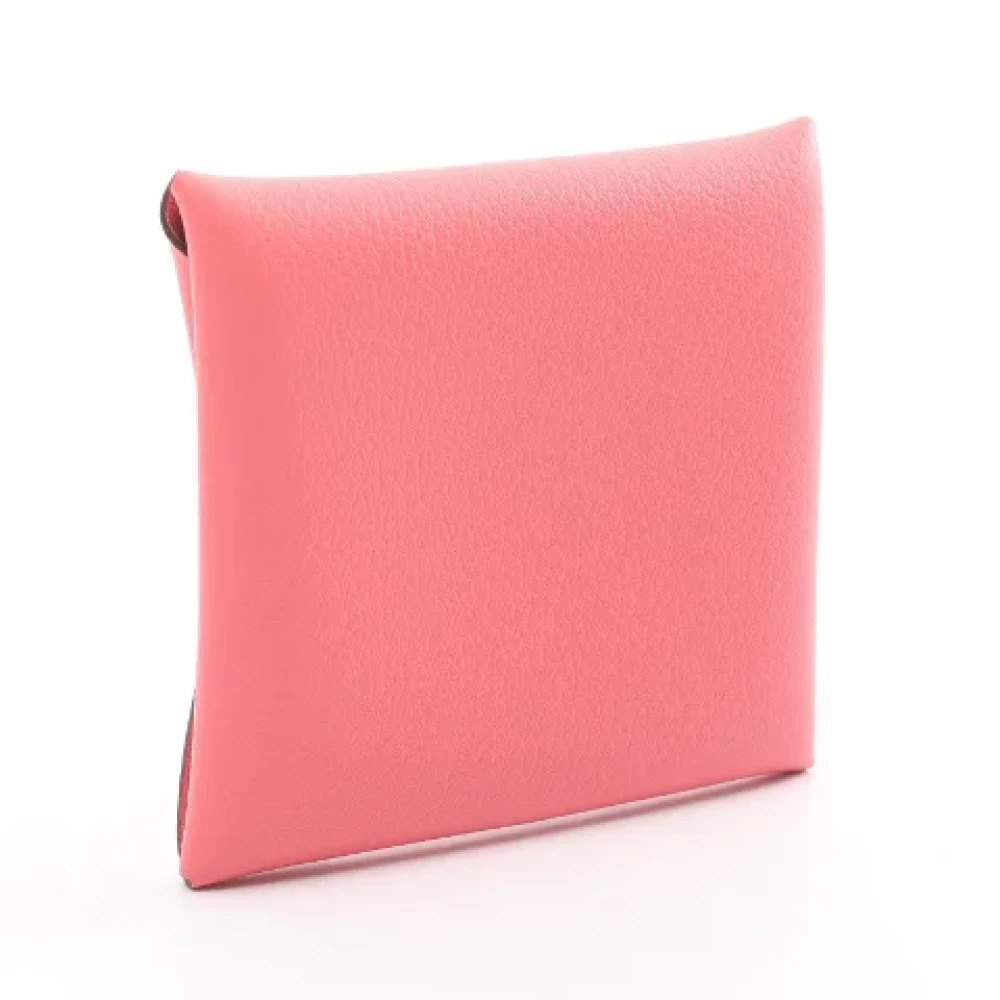 Hermès Vintage Pre-owned Leather wallets Pink Dames