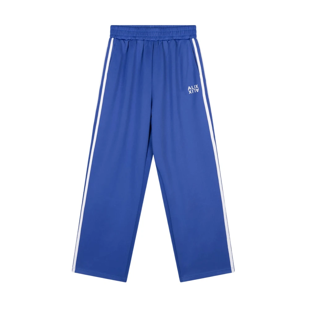 Alix The Label Rechte Broek Blue Dames