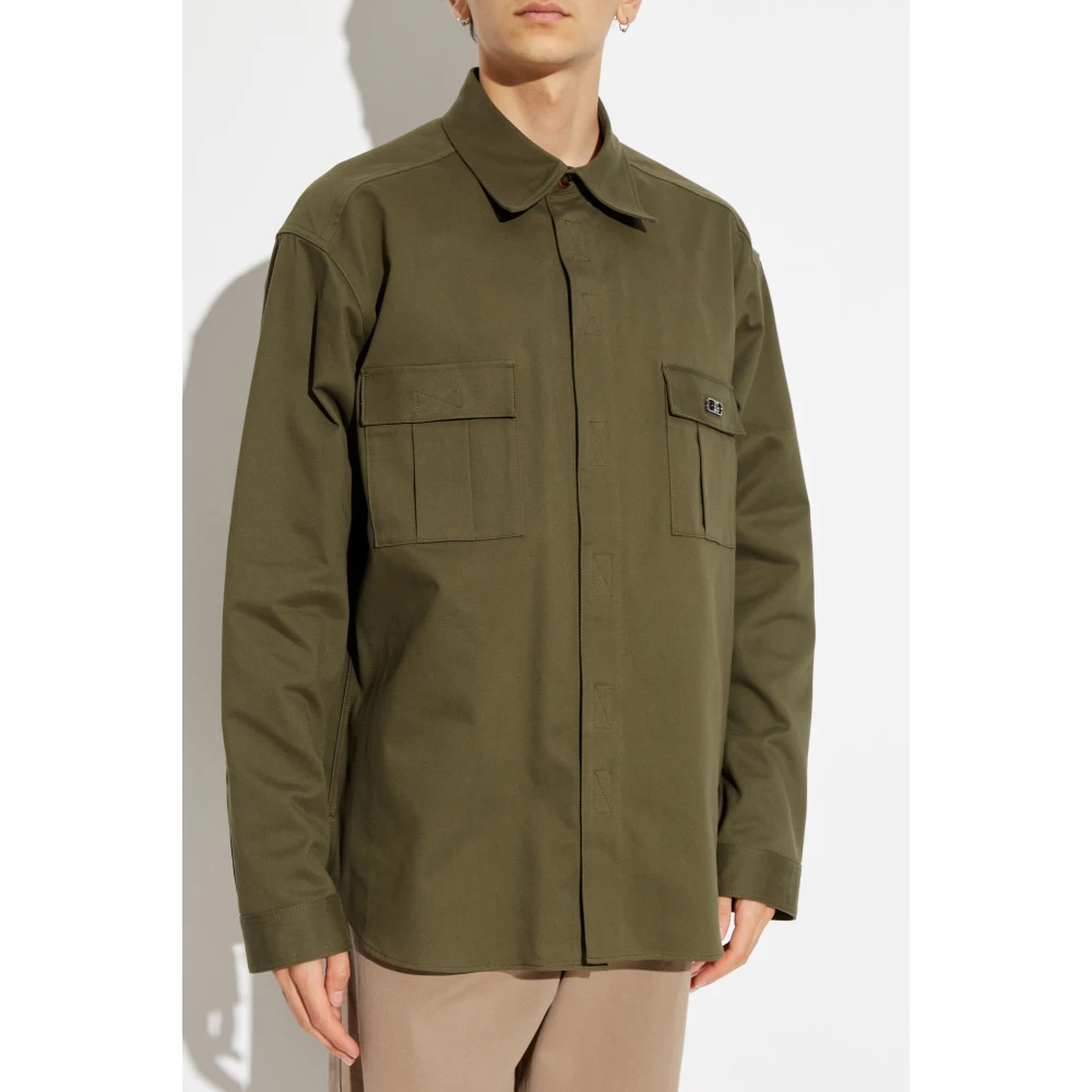 Dolce & Gabbana Shirt met logo Green Heren
