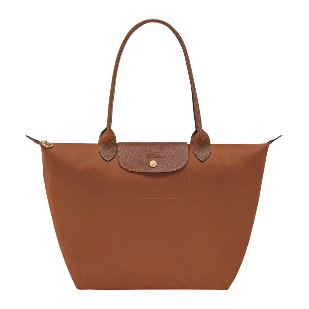 Longchamp Brown Le Pliage Original L Tote Bag - Female - Shopping Bags - One Size - Bags