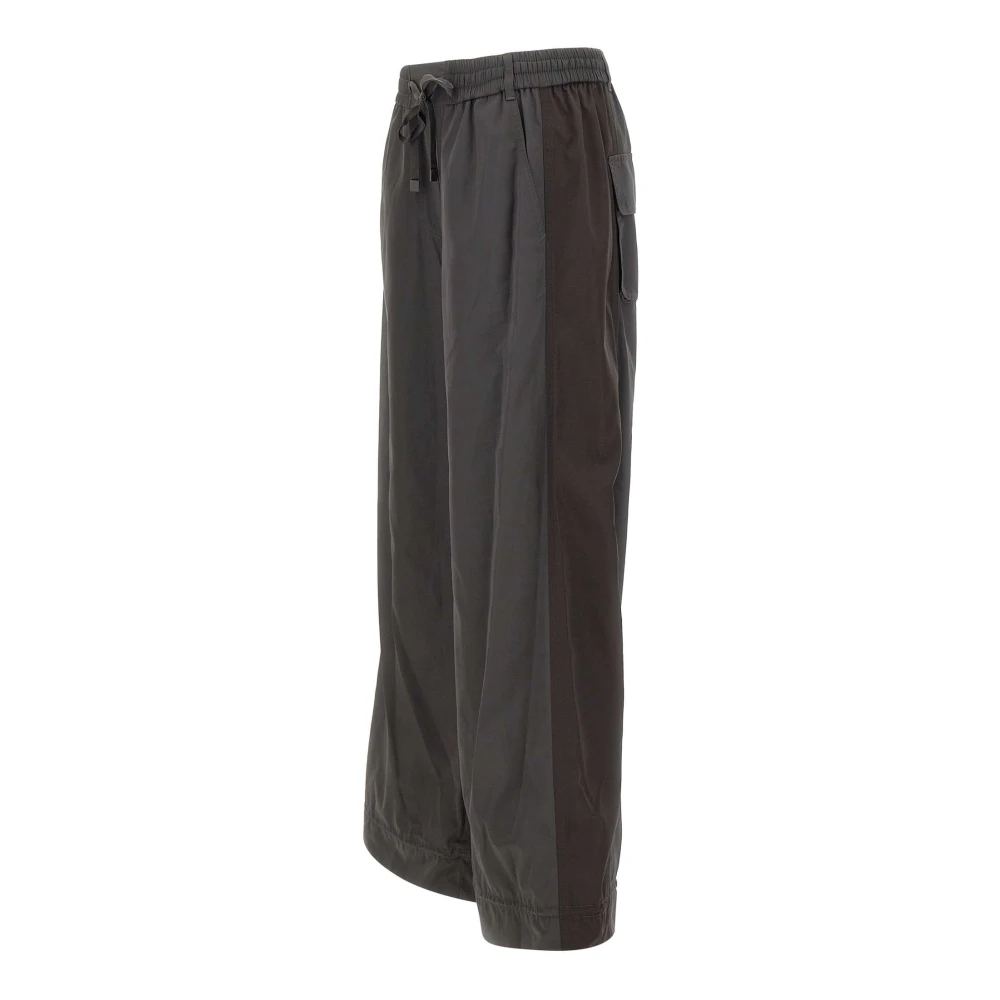 LOW Classic Grijze Satijnen Wijde Pijp Broek Gray Dames