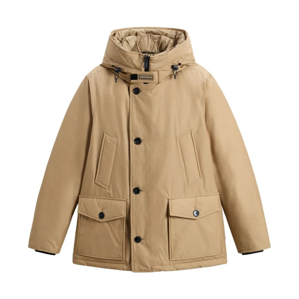 Woolrich Arctische Anorak Donsjassen voor Extreem Weer Beige Heren