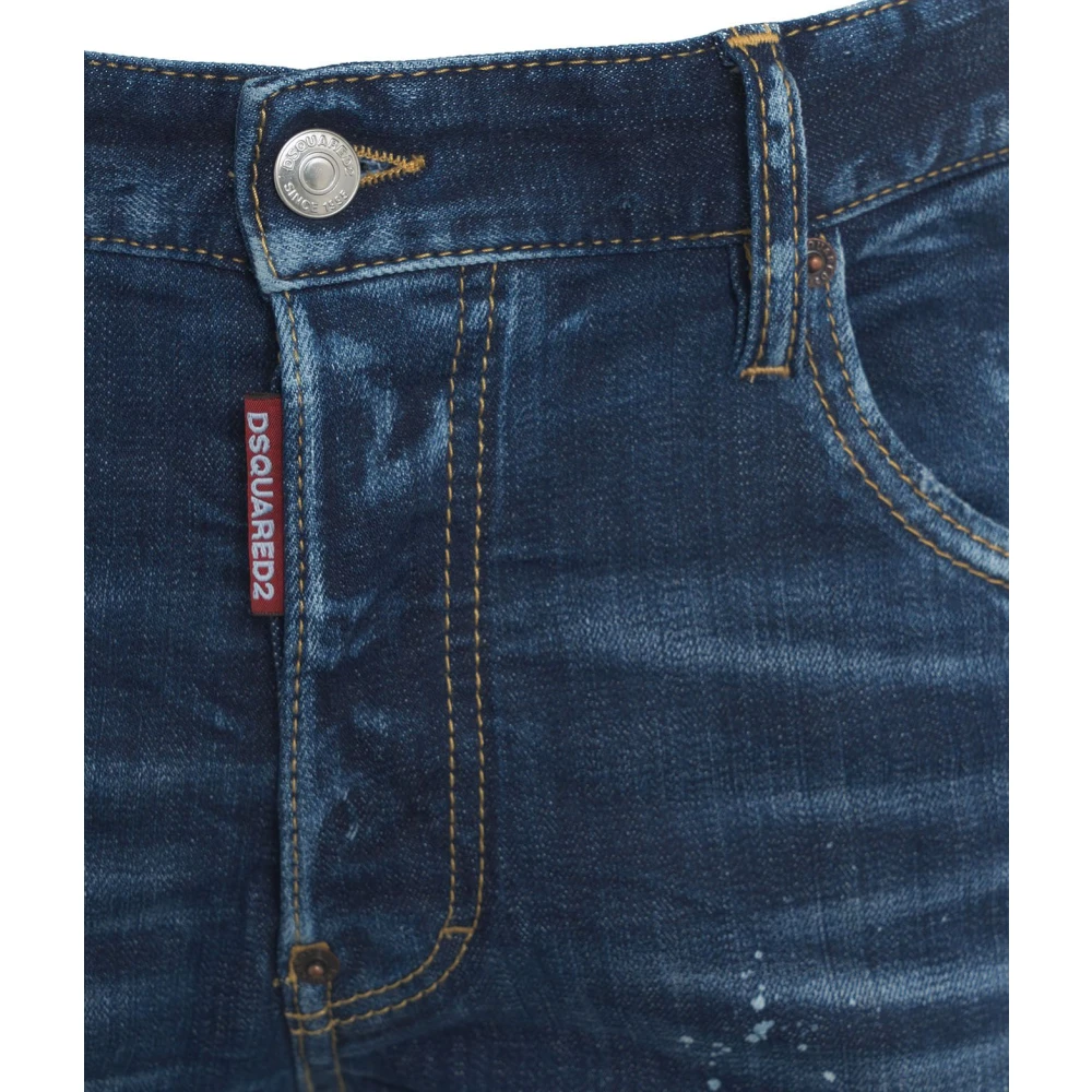 Dsquared2 Blauwe Skater Jeans voor Mannen Blue Heren