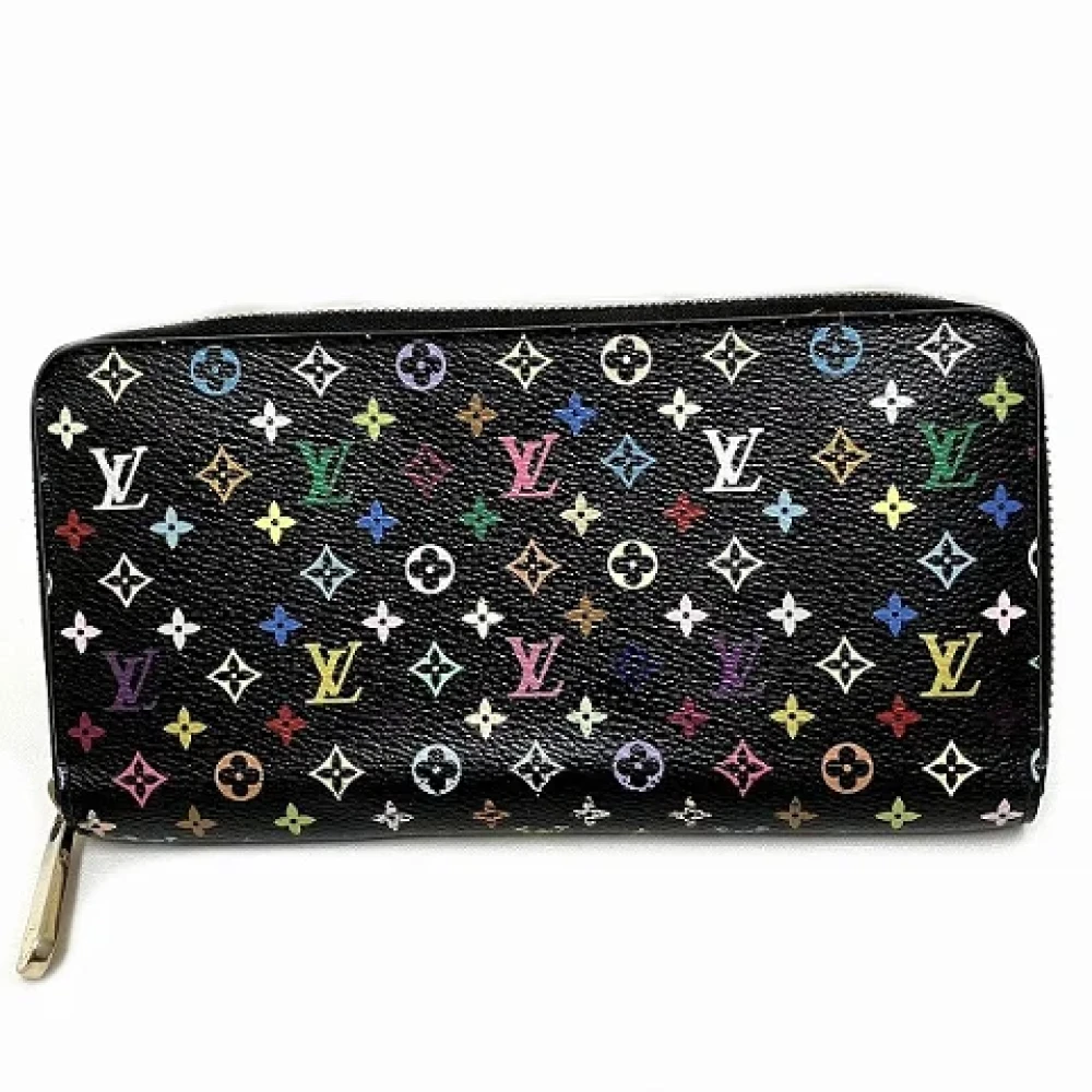 Louis Vuitton Vintage Pre-owned Canvas wallets Black Dames