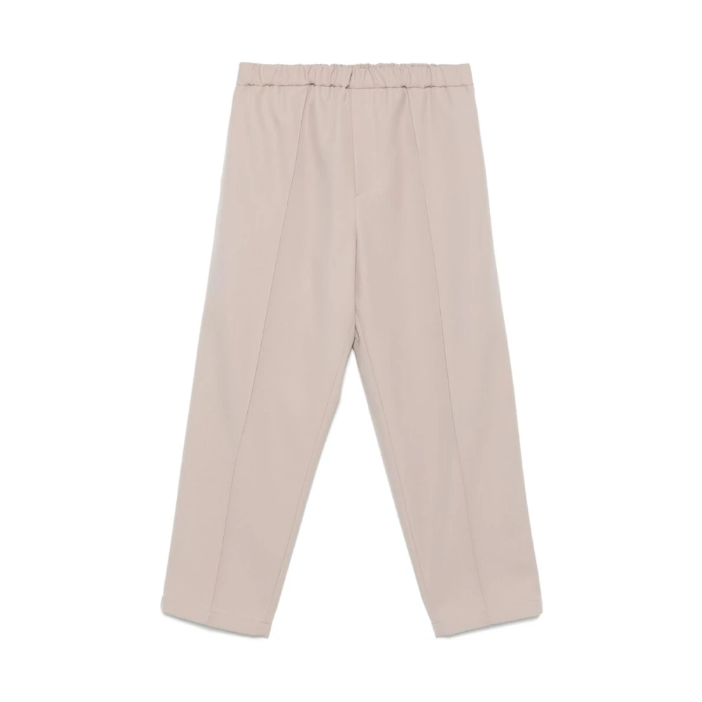 Jil Sander Beige Elastische Taillebroek Beige Heren