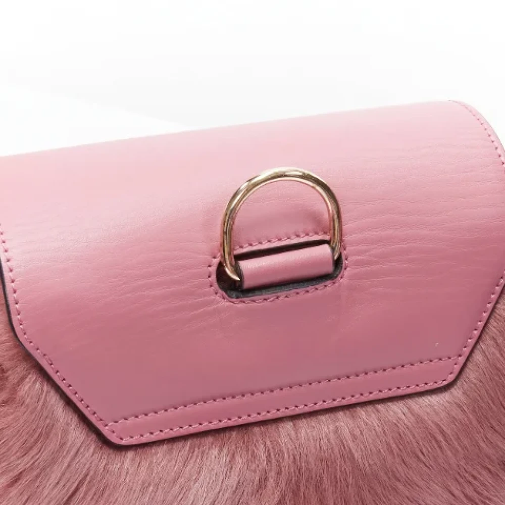 Christian Louboutin Pre-owned Fur shoulder-bags Pink Dames