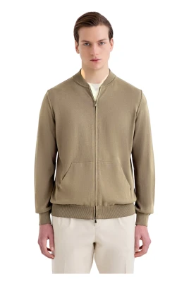 Bomber zip Cotone Crêpe