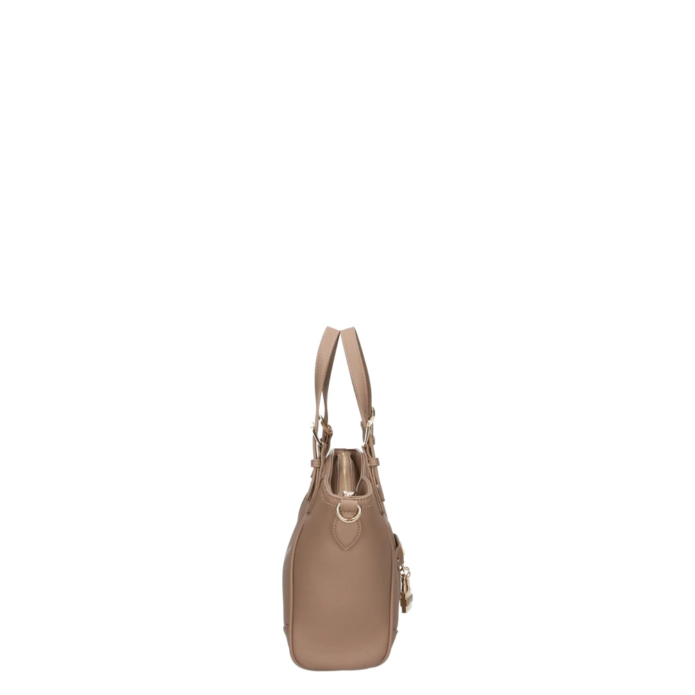 Love Moschino Beige Handtas met Ritssluiting Beige Dames