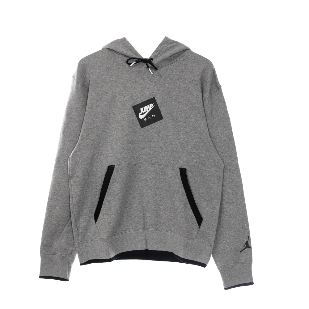 Jordan Lichtgewicht Hoodie in Carbon Heather Black Gray Heren
