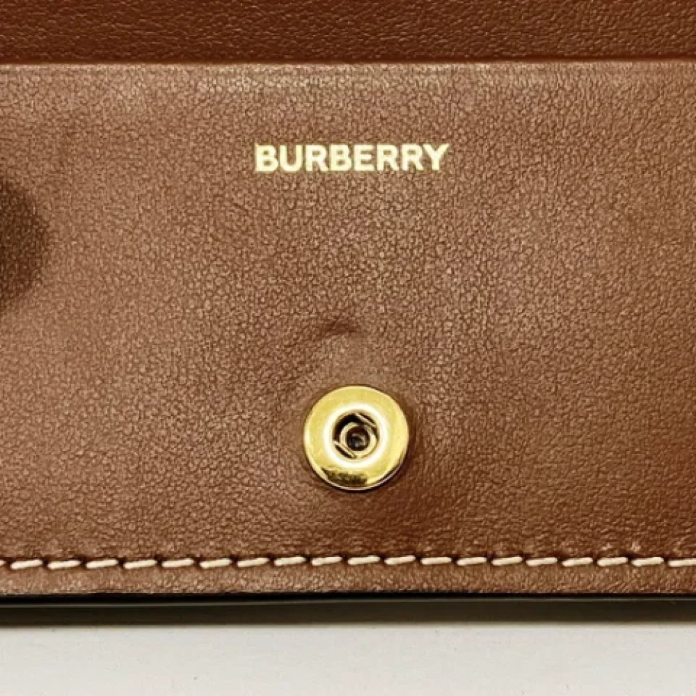 Burberry Vintage Pre-owned Leather wallets Brown Dames