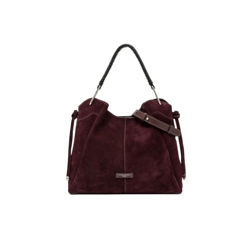 Gianni Chiarini Donna Borsa Shoulder Bag Era In Camoscio Amarone - Immagine 2