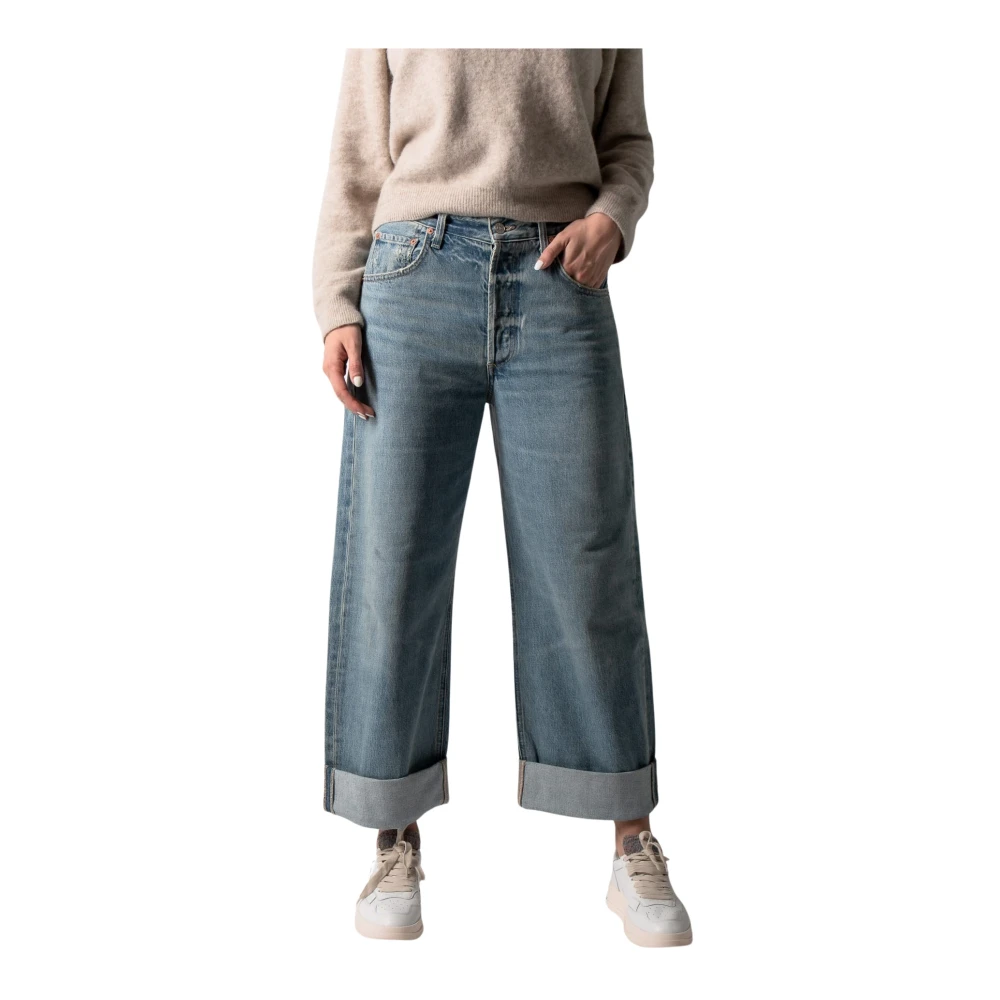 Citizens of Humanity Skylights Blue Baggy Crop Jeans Blue Dames