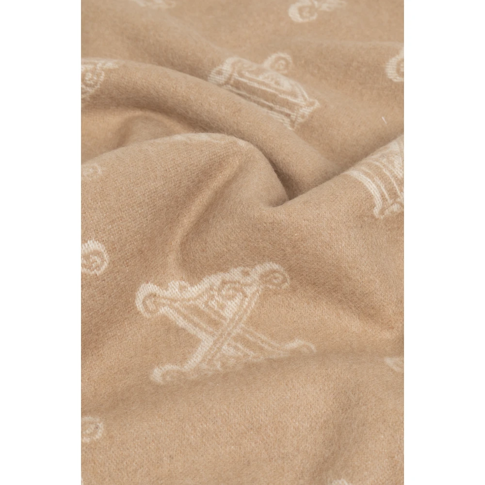 Max Mara Sjaal met geborduurd patroon Beige Dames