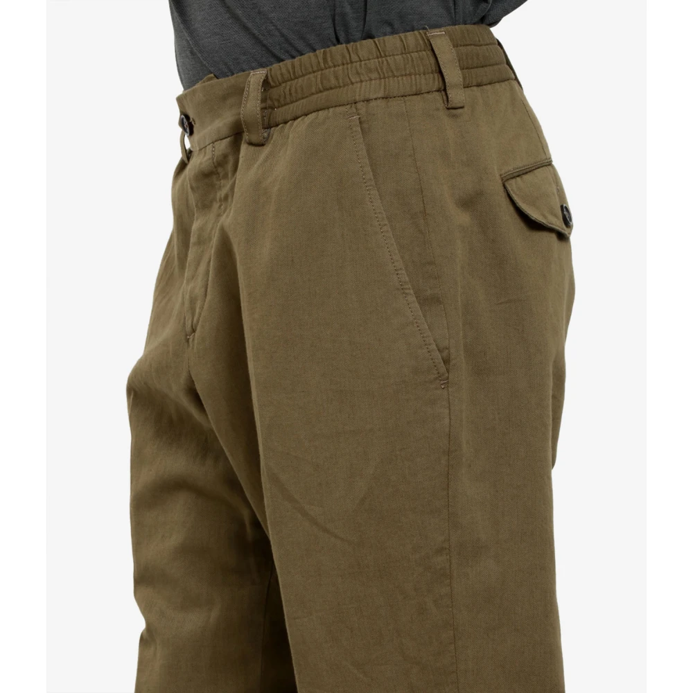 PT Torino Militaire katoenen broek met darts Green Heren
