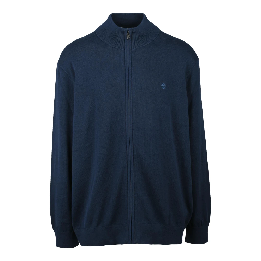 Timberland Men's Blue Pullover Con Zip - Cardigans - 3XL - Knitwear
