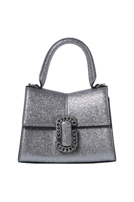 Glitter Topphandväska med Kedjedetalj
