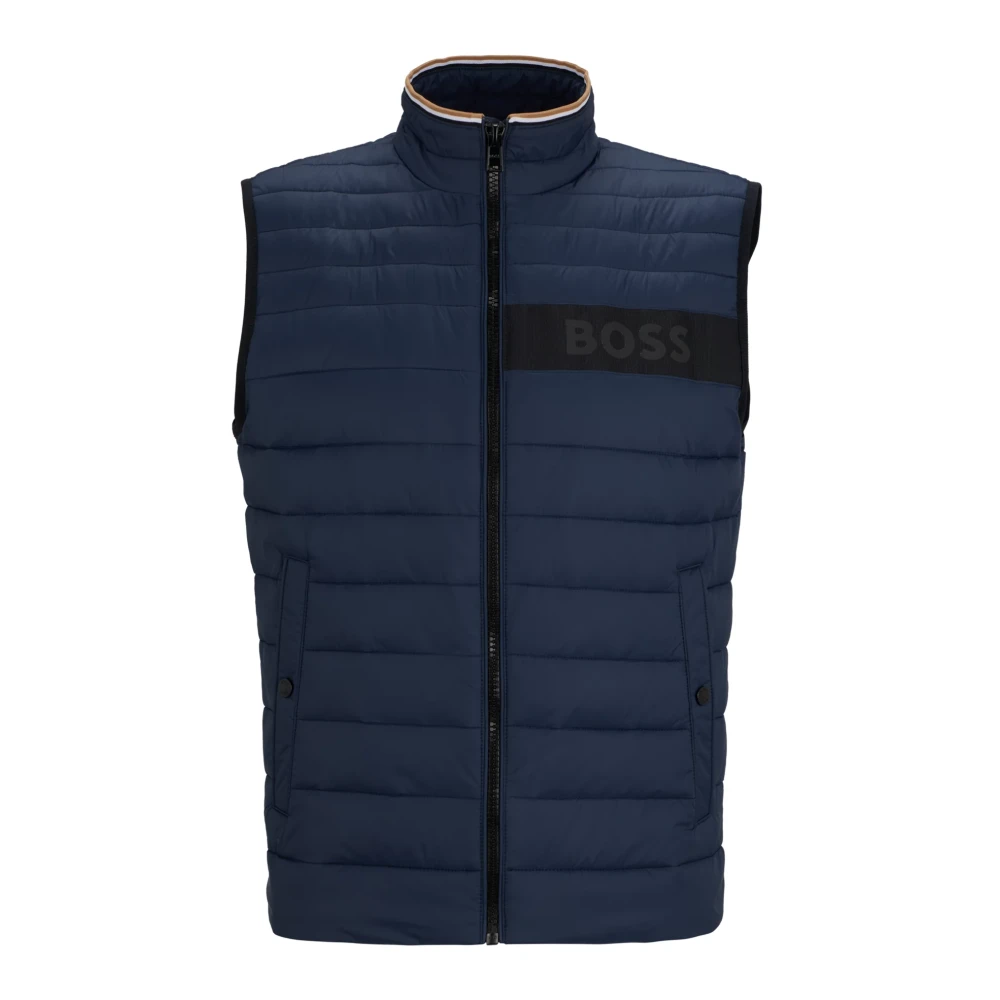 Hugo Boss Geïsoleerde mouwloze regular fit jas Blue Heren