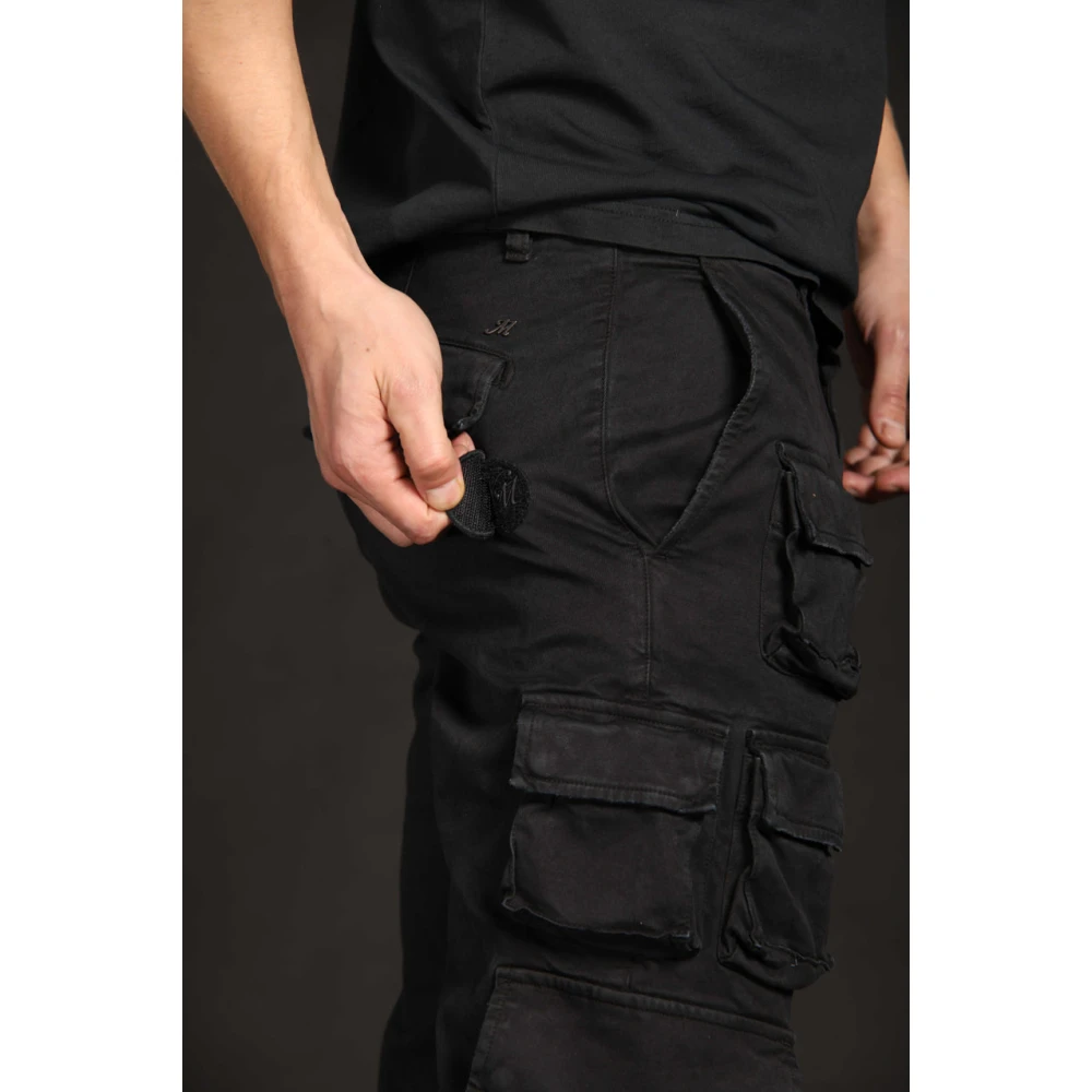 Mason's Caracas Cargo Broek Regular Fit Black Heren