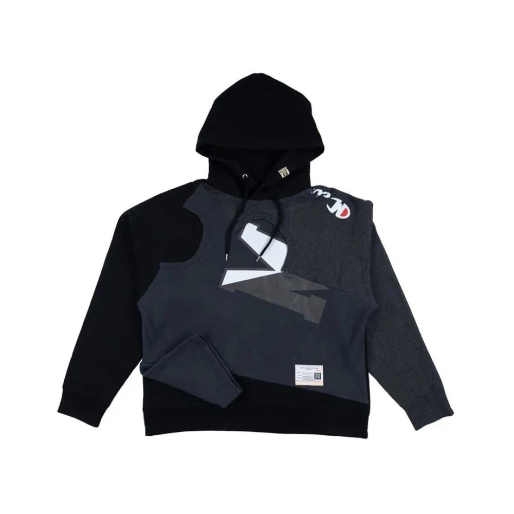 Mihara Yasuhiro Zwarte hoodie met trekkoord capuchon Black Heren