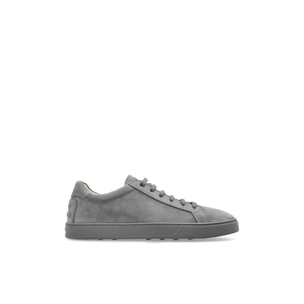 Tod’s Allacciata Cassetta Suede Sneakers Heren Schoenen Grijs