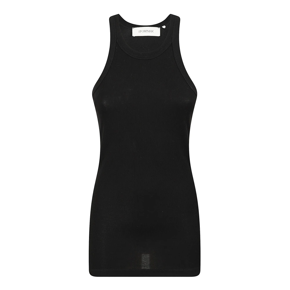 Max Mara Kvinno Svart Toppar Dam, Xs, Top Fumato