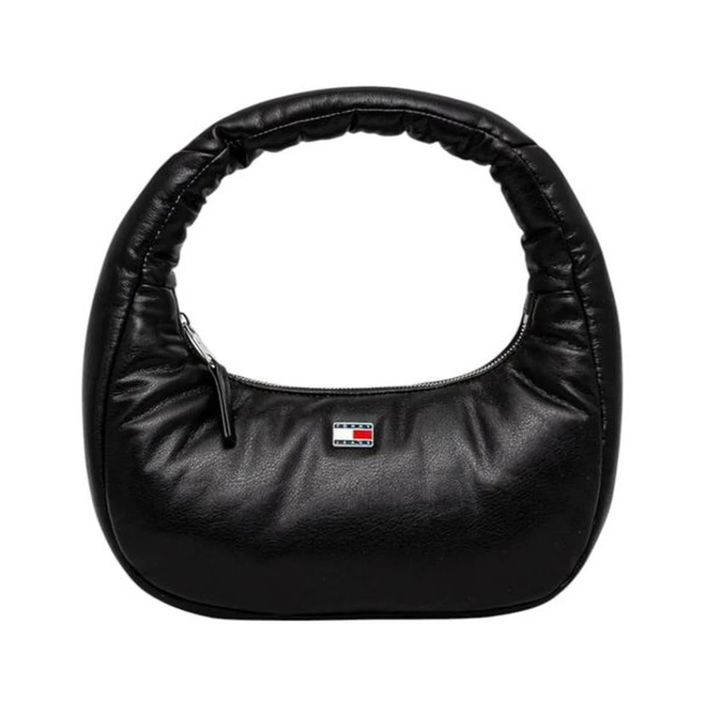 Tommy Hilfiger Zwarte Polyurethaan Medium Handtas Damescollectie Black Dames