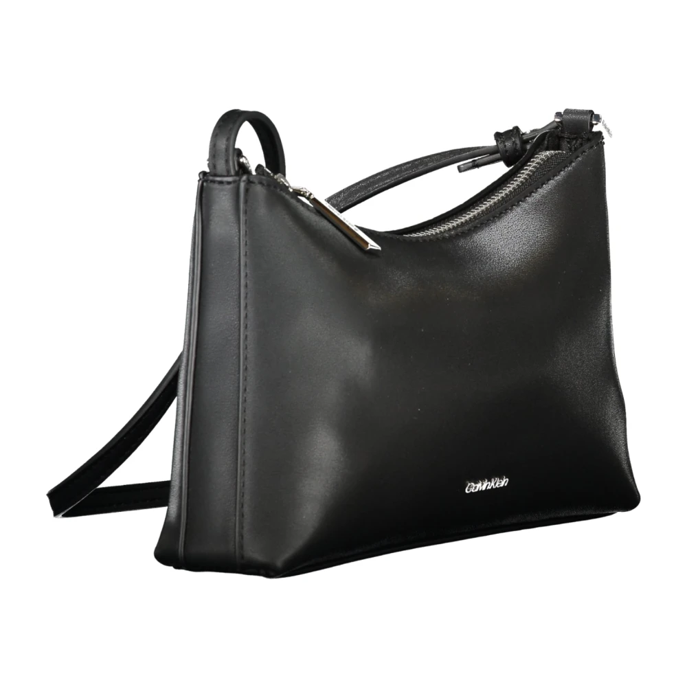 Calvin Klein Zwarte Schoudertas met Interne Zak Black Dames